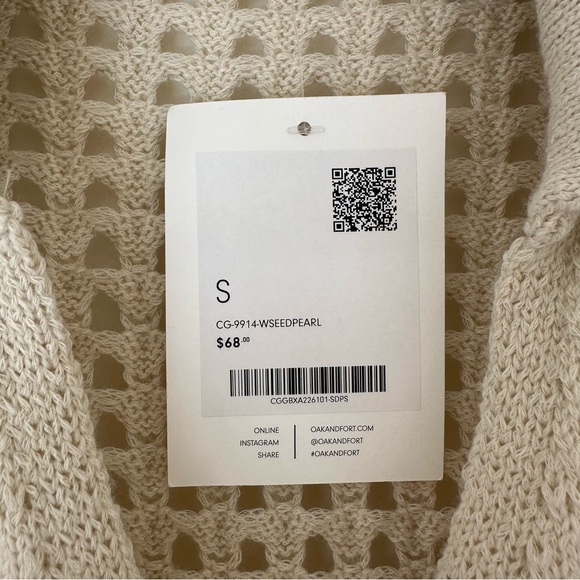 Oak + Fort Crochet Cardigan - Picture 3 of 4